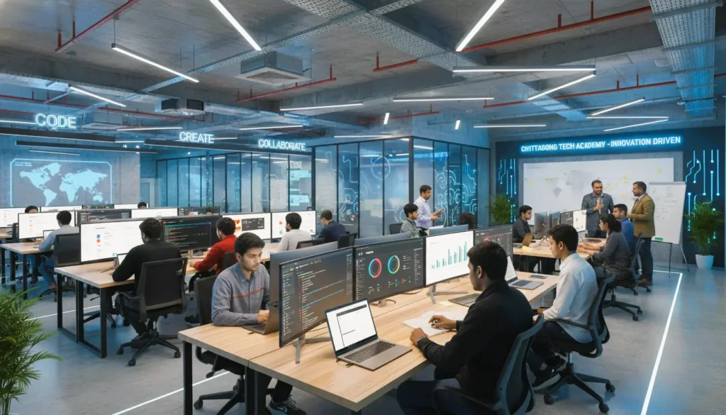 Z8 Learning Tech School, Tech school in CTG,Tech school in Chittagong, Digital skills training Bangladesh, Flutter Laravel Next.js training, SaaS development training