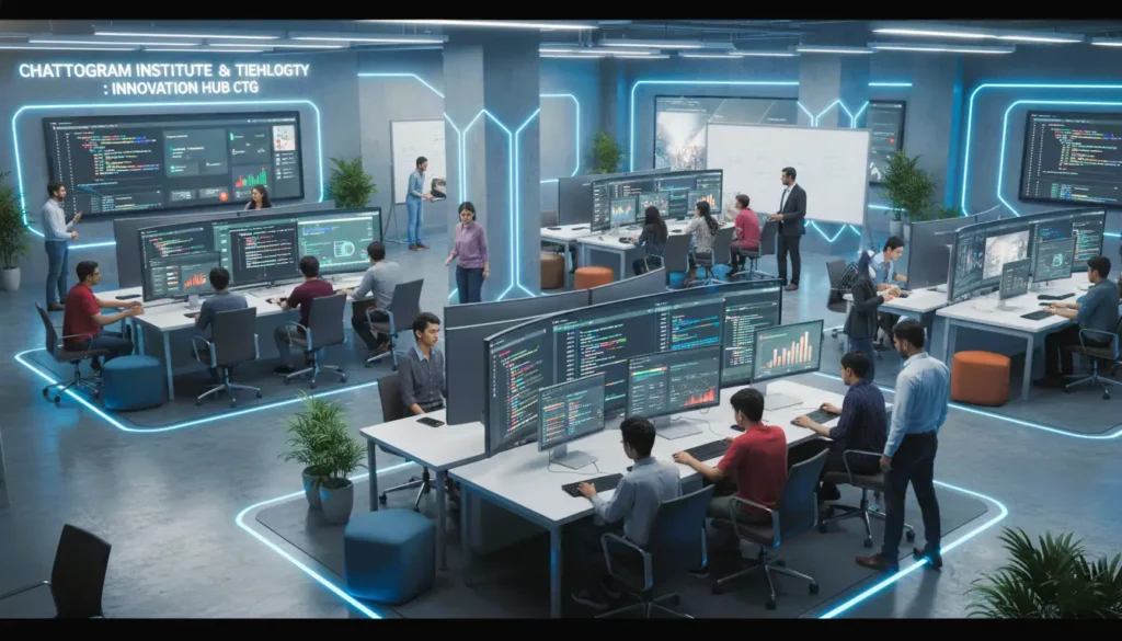 Z8 Learning Campus Chattogram, Computer campus in Chattogram, Tech institute campus CTG, Web and app development labs, Flutter Laravel Next.js training, Digital marketing and SEO studio