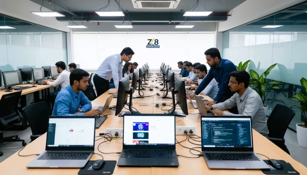 Z8 Learning Center Chattogram, IT Training Institute in Chattogram, SEO Course Chattogram, WordPress Development Training, UI UX Design Course Bangladesh, App Development Training Chattogram, Hands-On IT Training, Internship Opportunities in Chattogram, Career-Focused Tech Education