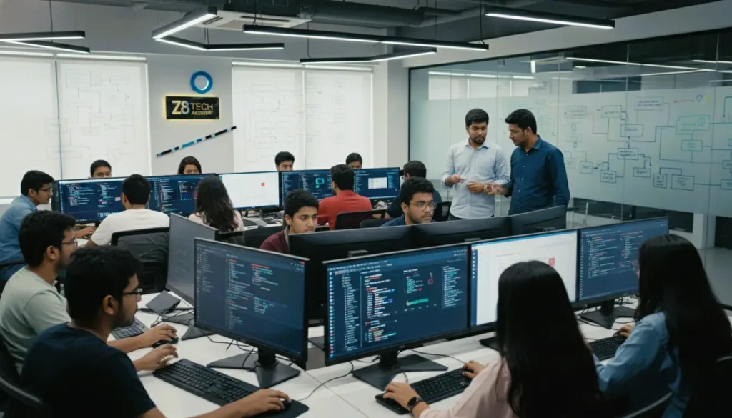 Z8 Learning Programming Academy, Programming Academy Chattogram, Full-Stack Development Training Bangladesh, Mobile App Development Course CTG, SaaS & Enterprise Software Training, Data Structures and Algorithms Training, Git & API Integration Courses, Freelance Software Development Training, Advanced Software Engineering Chittagong