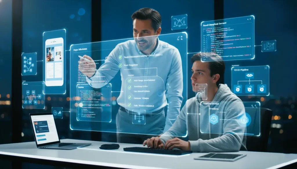 z8-learning-app-developer-training, app developer training program, hands-on mentorship, project-based learning, front-end and back-end development, cloud deployment and DevOps, coding logic and data structures, GitHub and Docker training, job-ready developer skills, SaaS MVP development, real-time collaborative app projects