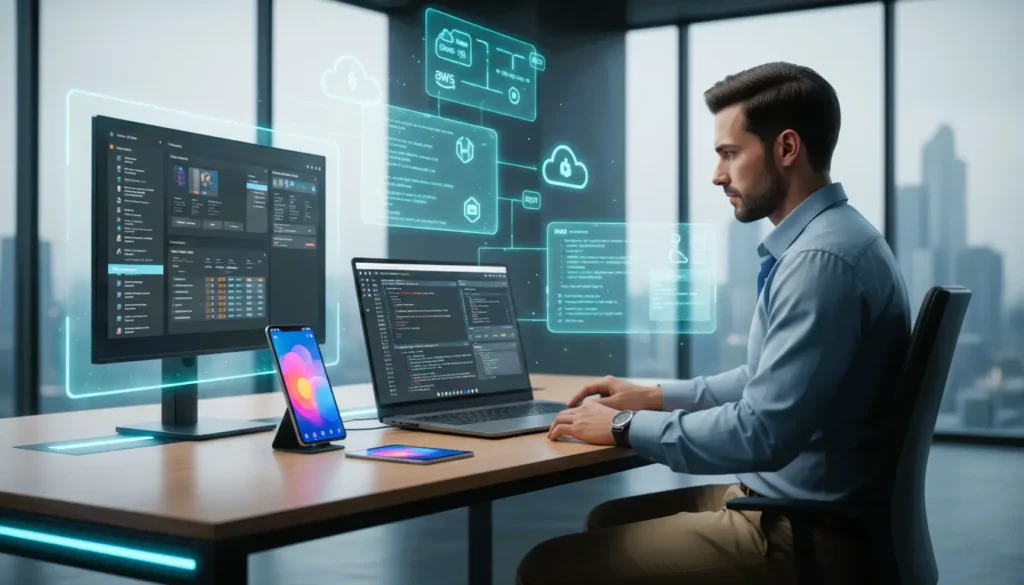 app developer course, app development, Z8 learning app development, cross-platform mobile app training, React Native app development, Flutter app development, Node.js backend development, Python server-side logic, UI/UX design with Figma, AWS and Firebase deployment, Agile workflows for developers, Full-stack mobile app projects, SaaS and on-demand applications