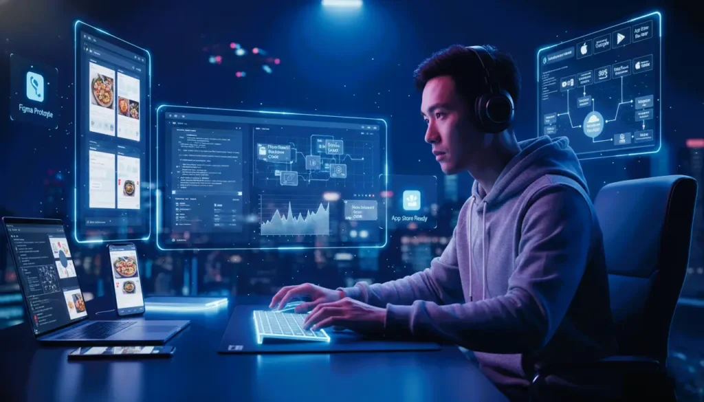 z8-learning-app-development-package, full-stack developer training, mobile and web app development, UI/UX design Figma, Flutter and React Native apps, Node.js and Firebase backend, app store deployment, cross-platform app development, professional portfolio projects, career-ready software engineering