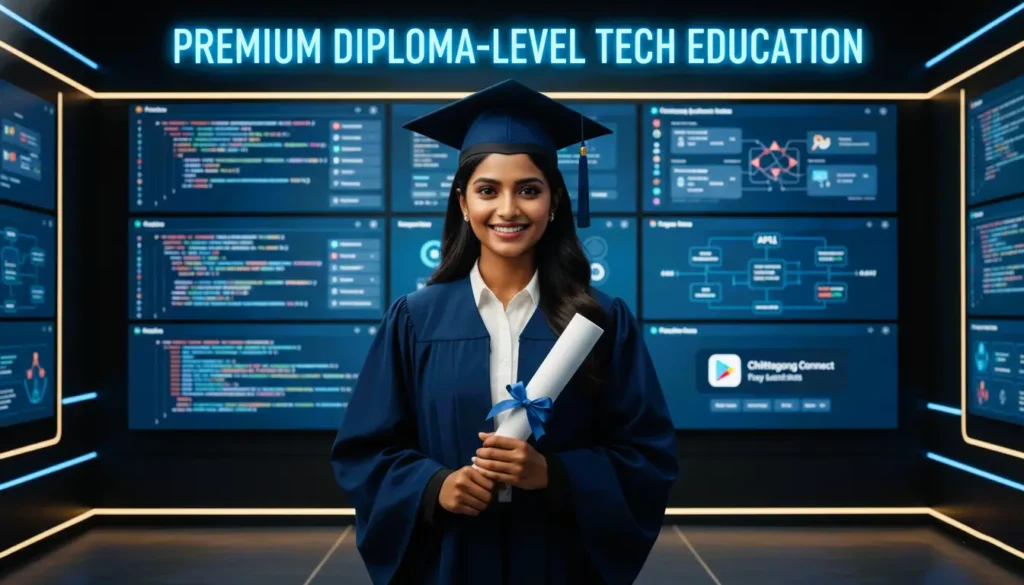 Z8 Learning App Development Diploma, Mobile App Diploma Chittagong, App Development Course Bangladesh 2026, Flutter Kotlin Training CTG, Mobile Developer Diploma Bangladesh, Software Engineering Diploma Chattogram, Firebase GraphQL Course, Tech Institute Chittagong, App Store Publishing Course