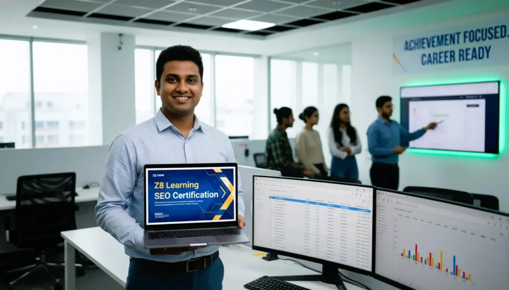 Z8 Learning SEO Certification, Certified SEO Specialist Chittagong, Technical SEO Credential Bangladesh, Hands-On SEO Certification Course, Agency-Endorsed SEO Training CTG, Live Project SEO Certification, Freelance SEO Skills & Certification, Google Search Console & Ahrefs Certification, Professional SEO Career Badge, Z8 Learning Tech School, Career-Focused SEO Program