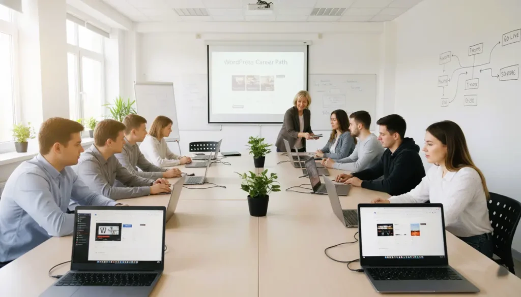 WordPress master course, WordPress training Chittagong, learn WordPress development, Elementor WordPress course, WooCommerce training Bangladesh, freelancing with WordPress, z8 learning tech school, web development course Chittagong