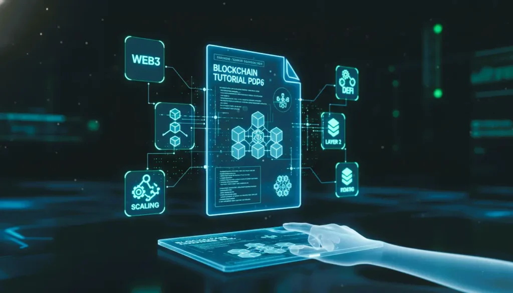 Blockchain Tutorial PDF, Learn Blockchain 2026, Smart Contracts PDF, Web3 Development Guide, Layer 2 Scaling Tutorial, Bitcoin & Ethereum Tutorial