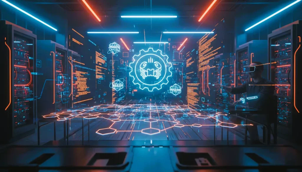 rust blockchain, rust web3 development, blockchain architecture, wasm smart contracts, solana development, polkadot substrate, near sdk, proof of stake, proof of history, web3 programming, distributed ledger technology, high performance blockchain