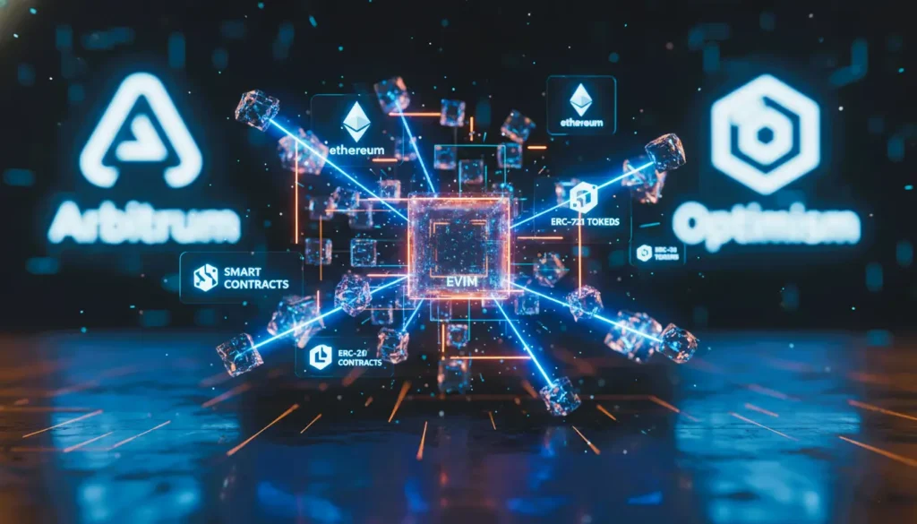 Ethereum blockchain tutorial, Ethereum Virtual Machine, EVM, Solidity smart contracts, ERC-20 token, ERC-721 NFT, DAO development, Ethereum staking, Proof of Stake ETH, Layer 2 Ethereum scaling, Arbitrum Optimism Base