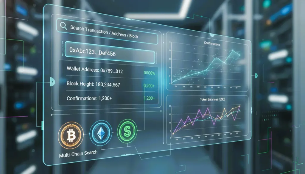 blockchain explorer, blockchain search, cryptocurrency tools, wallet tracking, transaction verification, multi-chain explorer, Bitcoin, Ethereum, Solana
